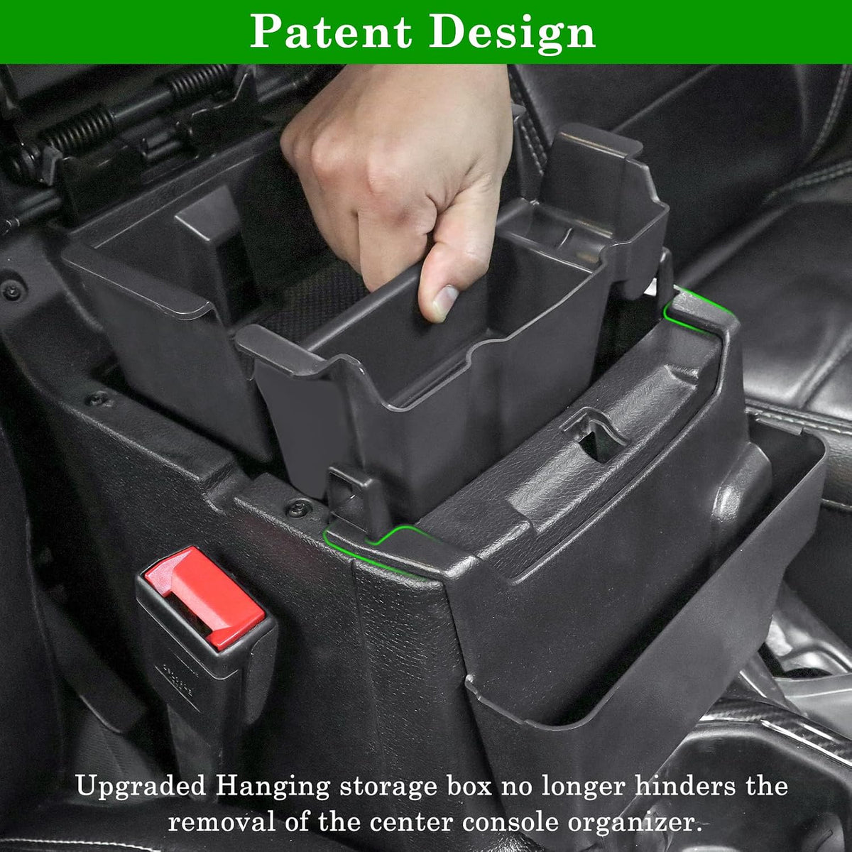 Eamplest Center Console Organizer for Jeep Wrangler & Gladiator 2024-2026