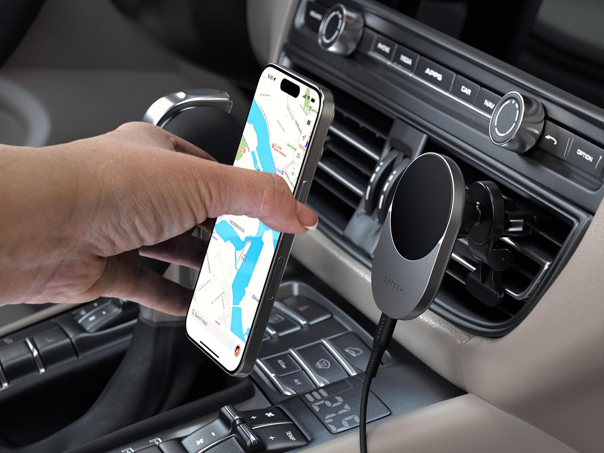 Satechi Qi2 Wireless Car Charger, 15W Fast Charging