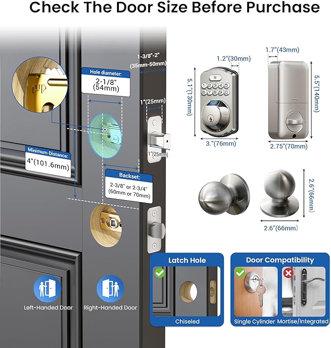 Veise Fingerprint Door Lock