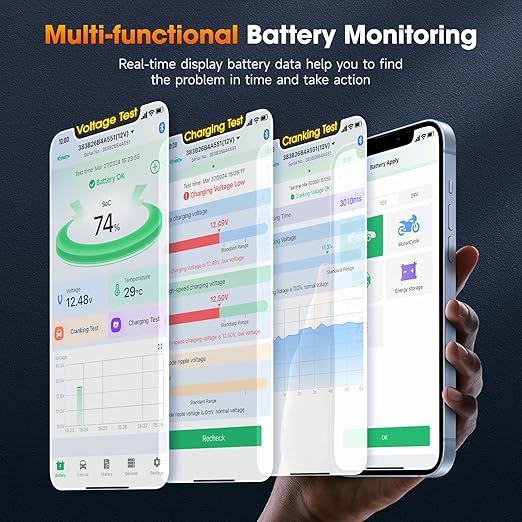ANCEL BM Series 24V 12V 6V Battery Monitor