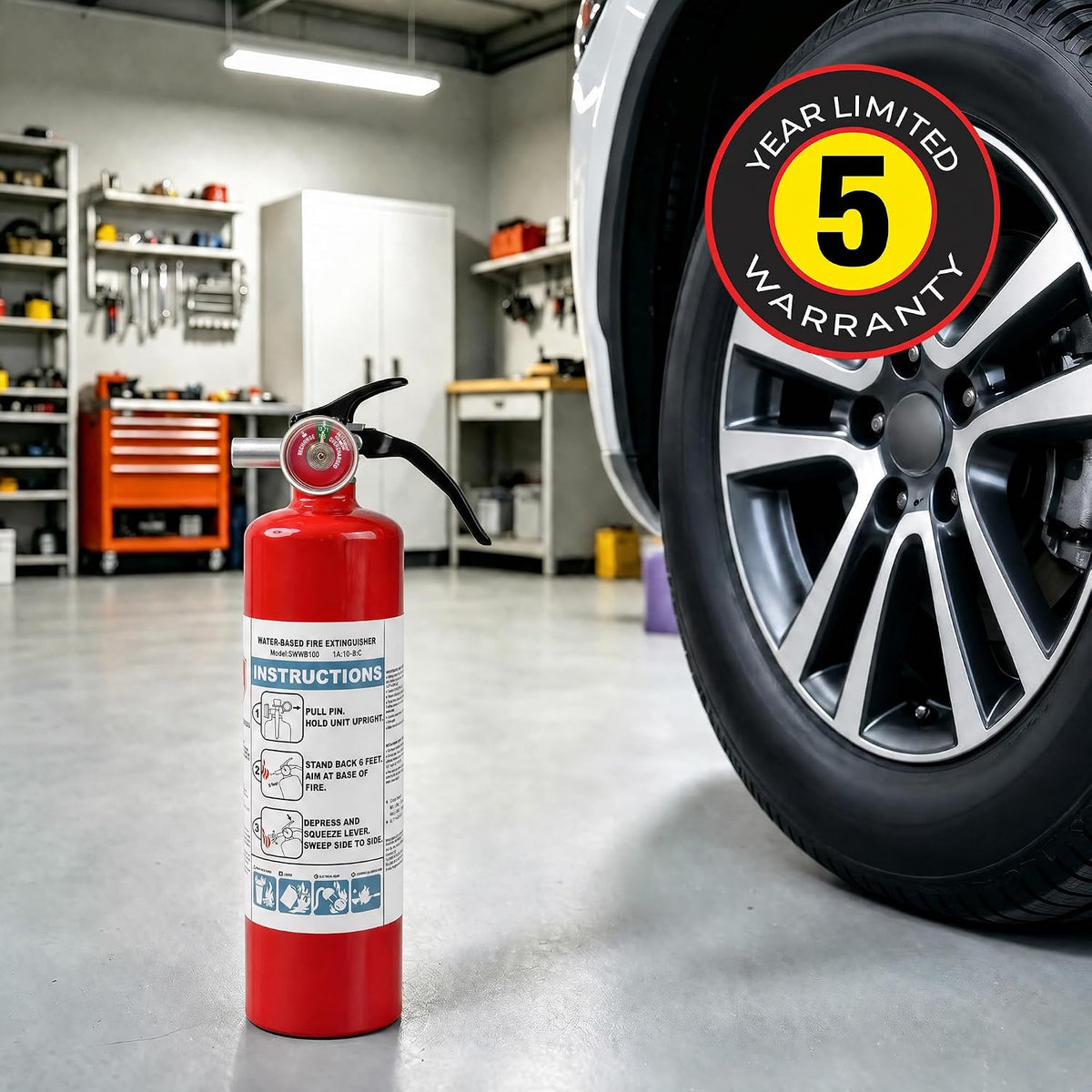 Safewayfire Fire Extinguisher for Home & Commercial Use, 2.5lb, 2-Pack