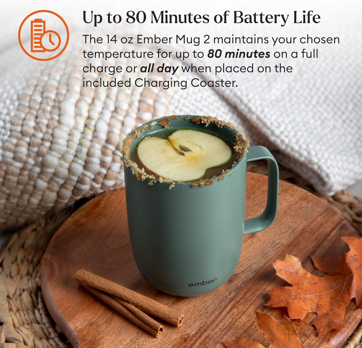 Ember Temperature Control 14oz Smart Mug 2, App-Controlled and Rechargeable H...