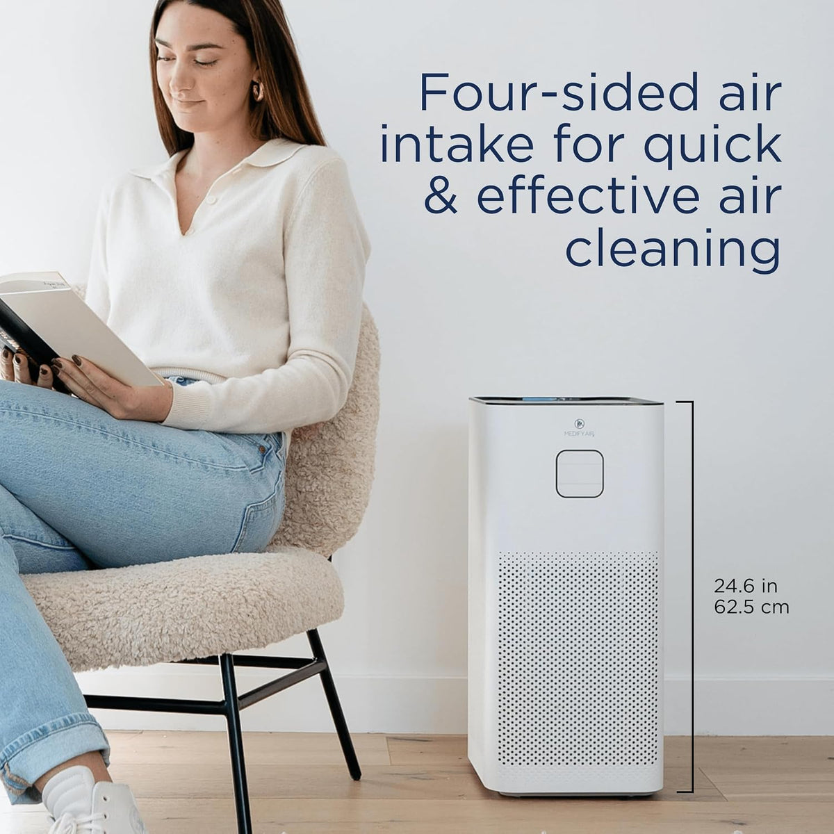 Medify MA-50 Air Purifier V3.0 with HEPA Filter | 2,640 ft² Coverage in 1hr f...