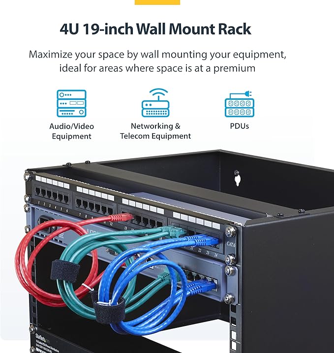 StarTech.com 4U Wall Mount Network Rack
