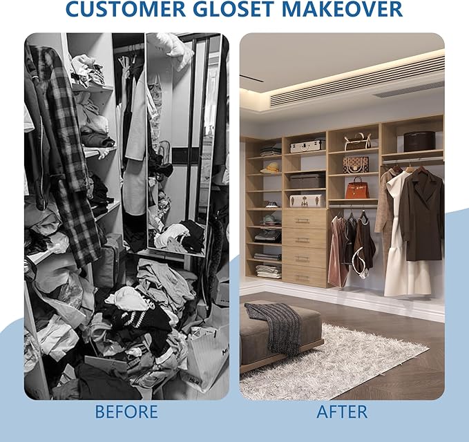 Modular Closet System, Wood Storage