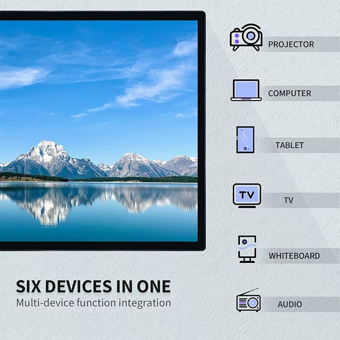 TouchWo 43 inch Interactive Touchscreen Monitor, Smart Board