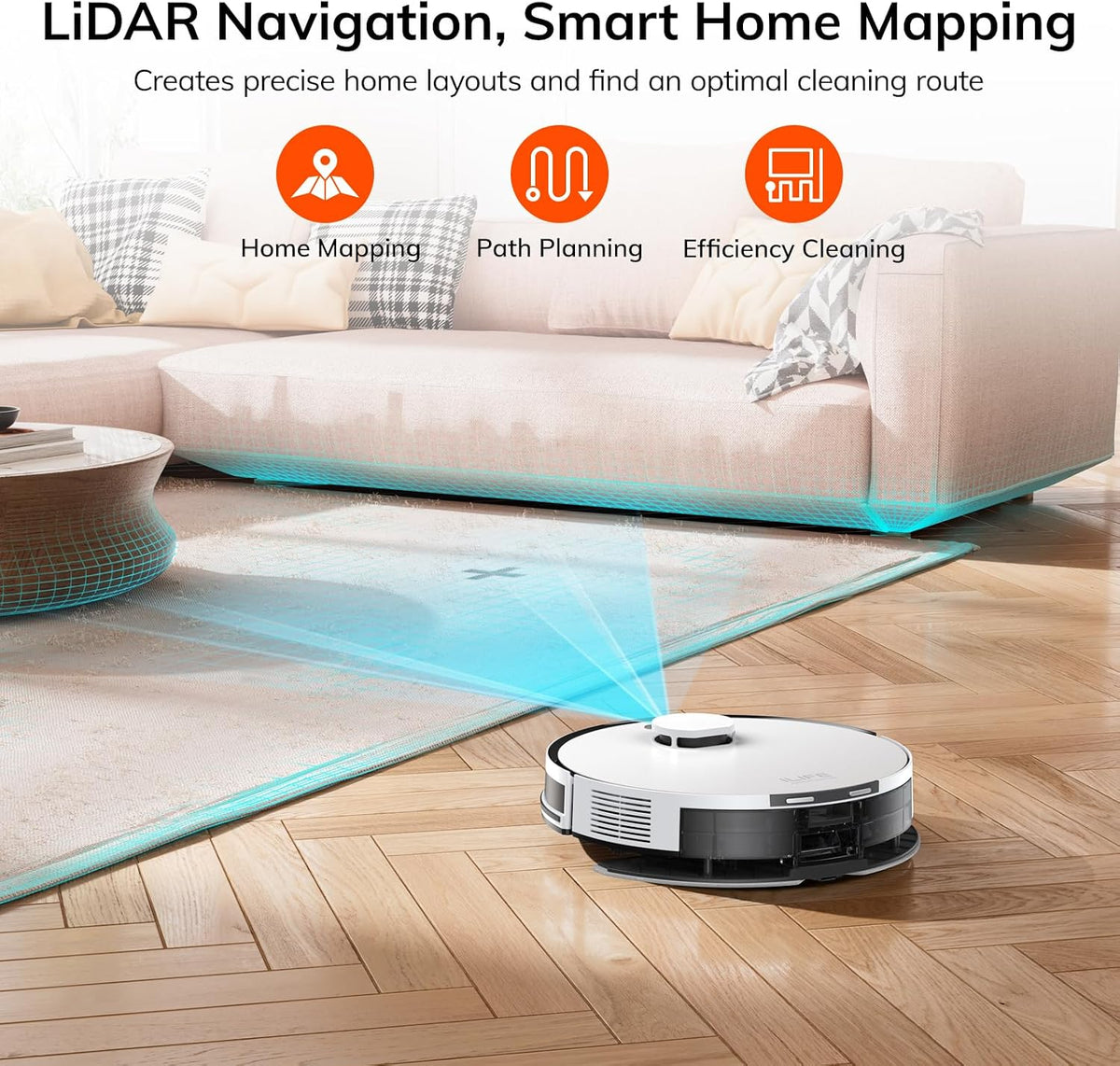 ILIFE A30 Pro Robot Vacuum and Mop,10000Pa Max Suction, Self-Emptying