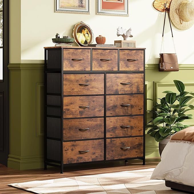 WLIVE Tall Dresser for Bedroom, Fabric Dressers Storage Tower, Dresser & ...