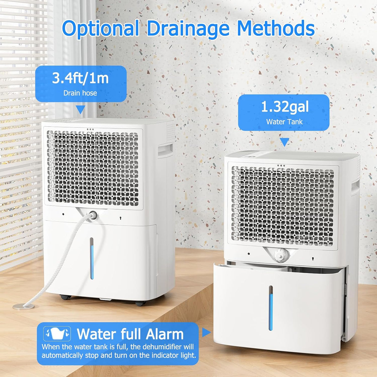 Ludatido 2026 Upgraded 80 Pint ENERGY STAR Basement Dehumidifier