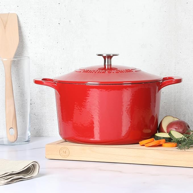 Martha Stewart Gatwick 4 Quart Enamel Cast Iron Dutch Oven
