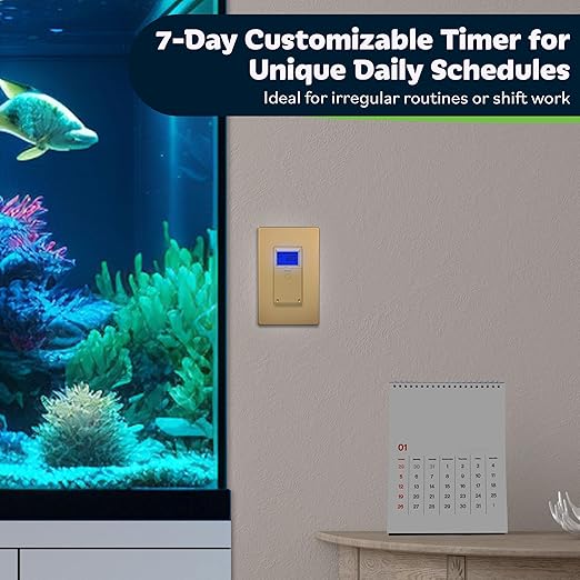 TOPGREENER Digital Astronomic Timer Switch, 7-Day Programmable Sunrise Sunset