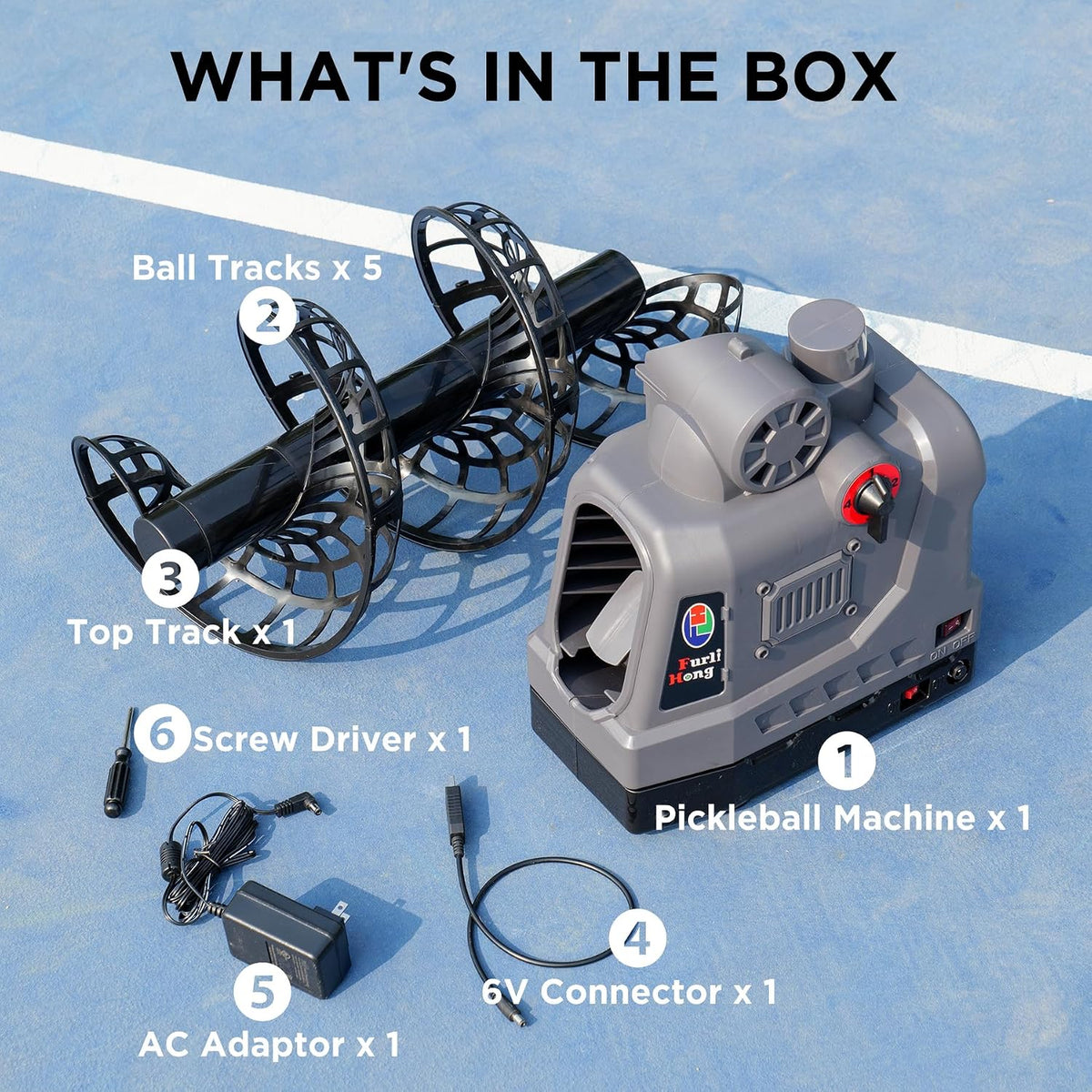 Furlihong 681PBH Pickleball Machine for Beginners