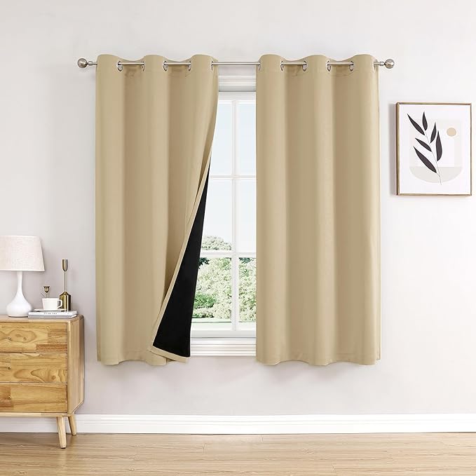 ChrisDowa 100% Blackout Curtains
