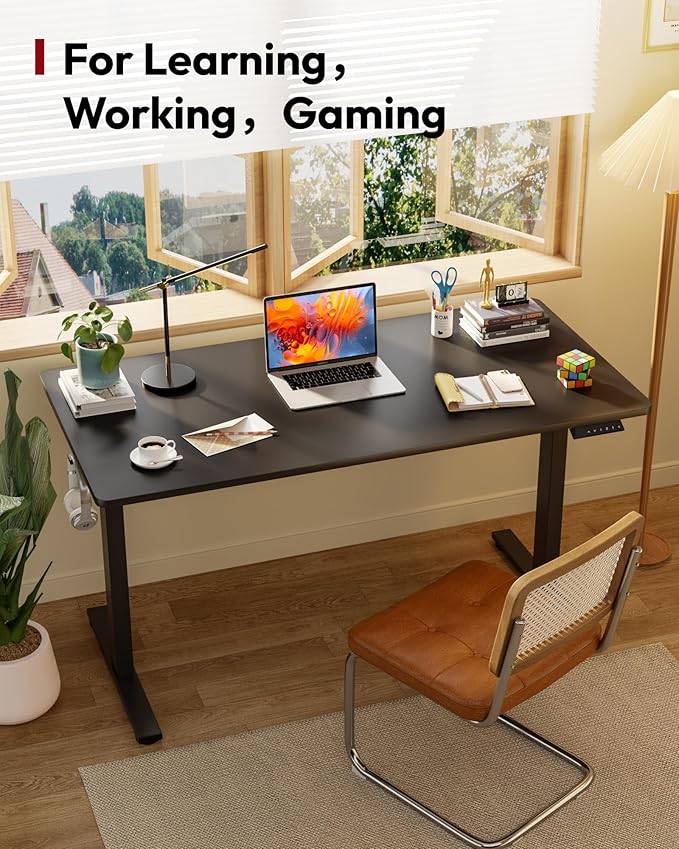 SANODESK Electric Standing Desk 48 x 30 Inches Whole-Piece Desktop Height