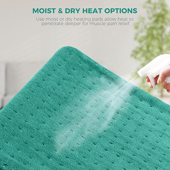 NOWWISH Heating Pad for Back Pain Relief & Period Cramps, 33x17 Inches El...