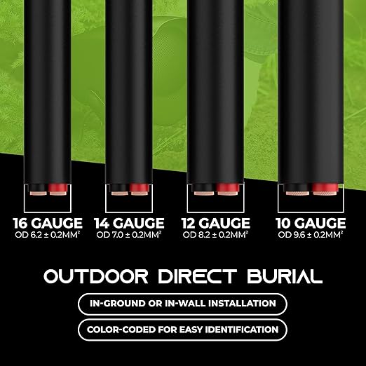GearIT 14/2 Speaker Wire 14AWG Gauge