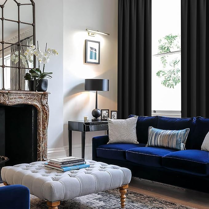 JIUZHEN Blackout Curtains for Bedroom (Set of 2)
