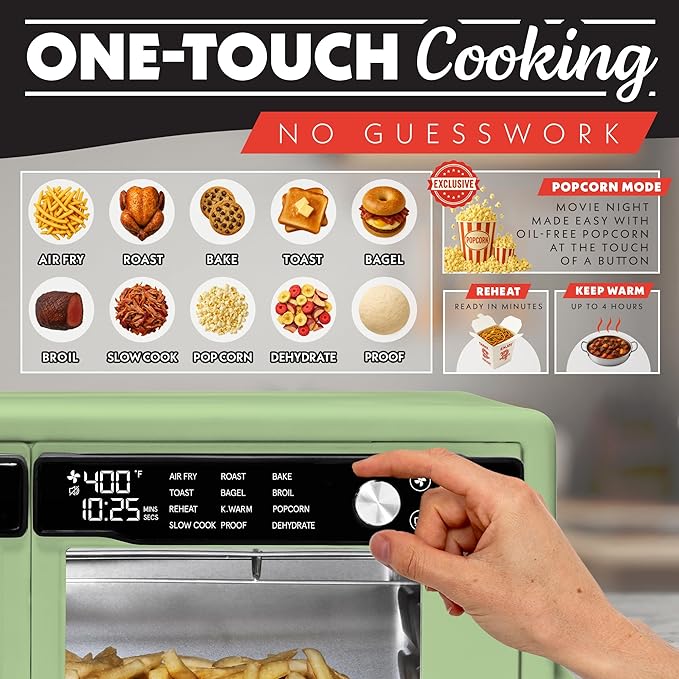 Gourmia French Door Air Fryer Oven - 37 Qt Large Capacity Convection Toaster