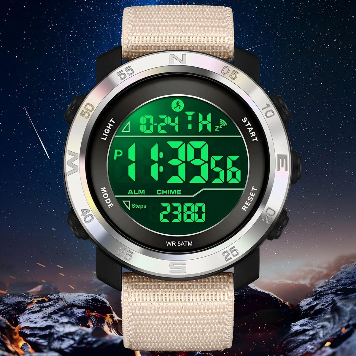 Pedometer Watches for Men Women Step Counter Watch No Phone No App Needed