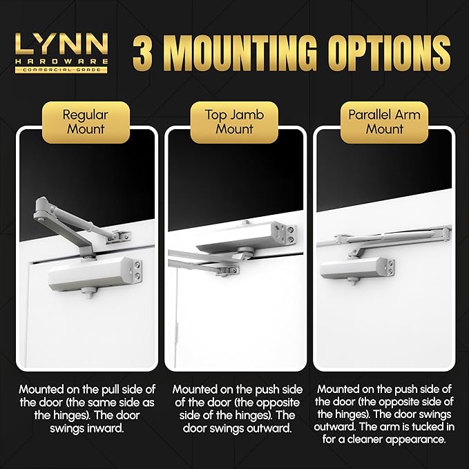 LYNN HARDWARE Extra Heavy Duty Automatic Door Closer