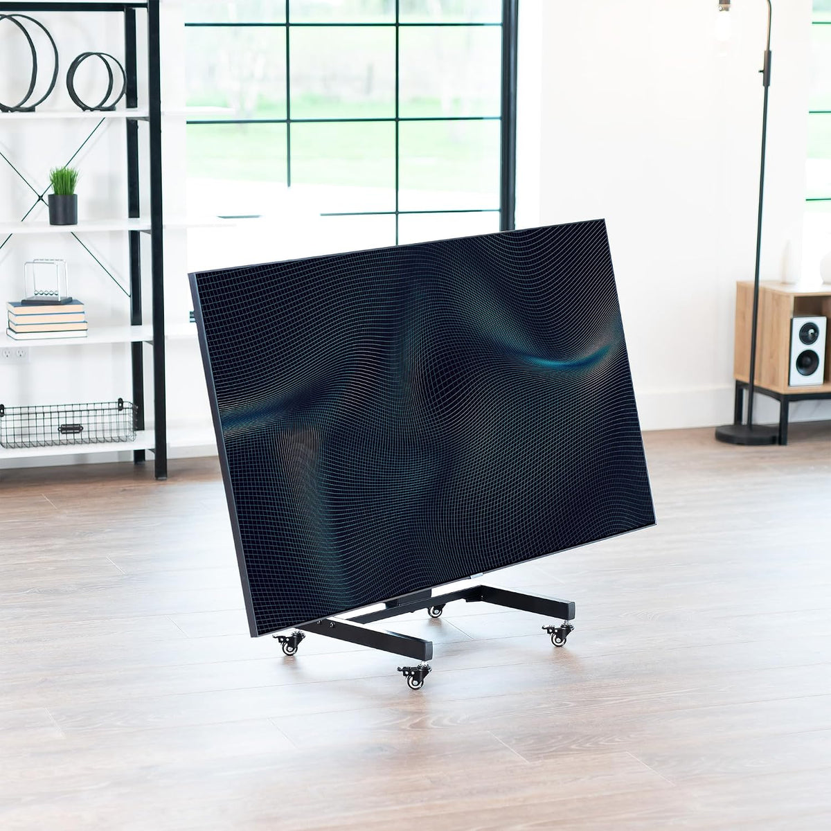 VIVO Low Height Tilting Mobile TV Cart for 32-75 in Screens