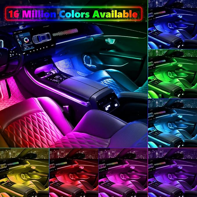AMKI Dreamcolor Acrylic Interior LED Strip Light, Neon Light