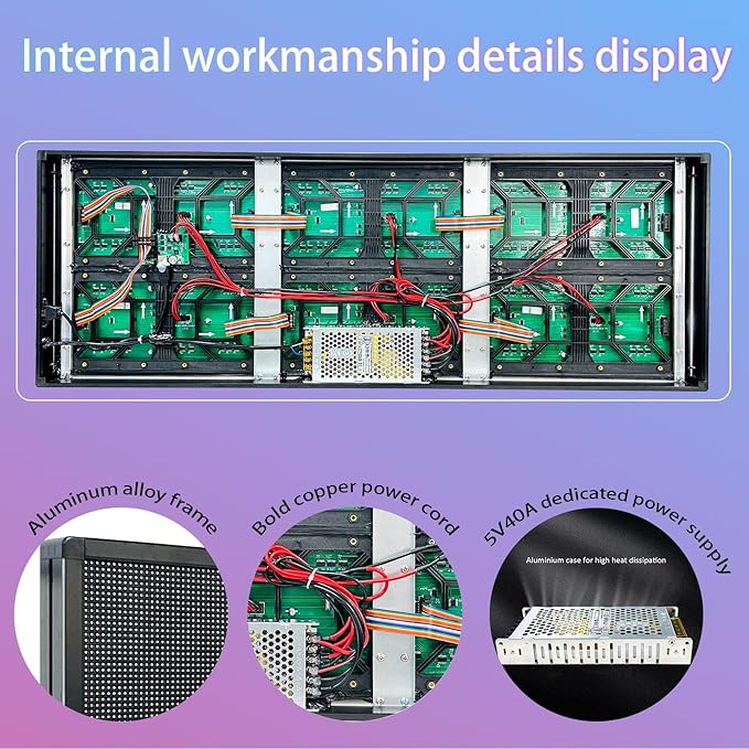 P6 Programmable Led Sign Custom Scrolling Outdoor Digital Signs