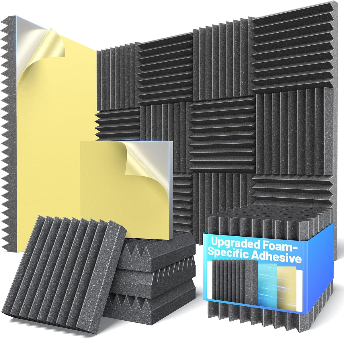 Self-Adhesive Sound Proof Foam Panels For Walls High Density Acoustic Panel