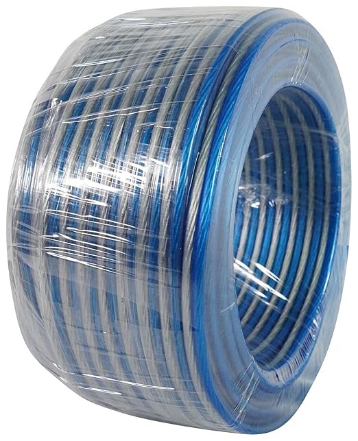 Rockville Blue 14G100 14 Gauge 100 Ft Speaker Wire, 100% OFC Copper,