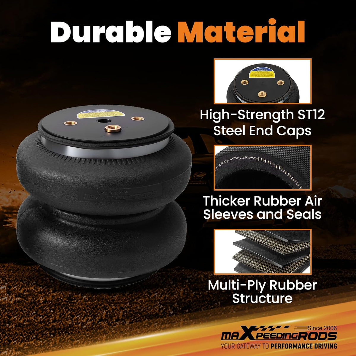 maXpeedingrods Air Suspension Bag Kit for Chevy Silverado 1500 2019-2026