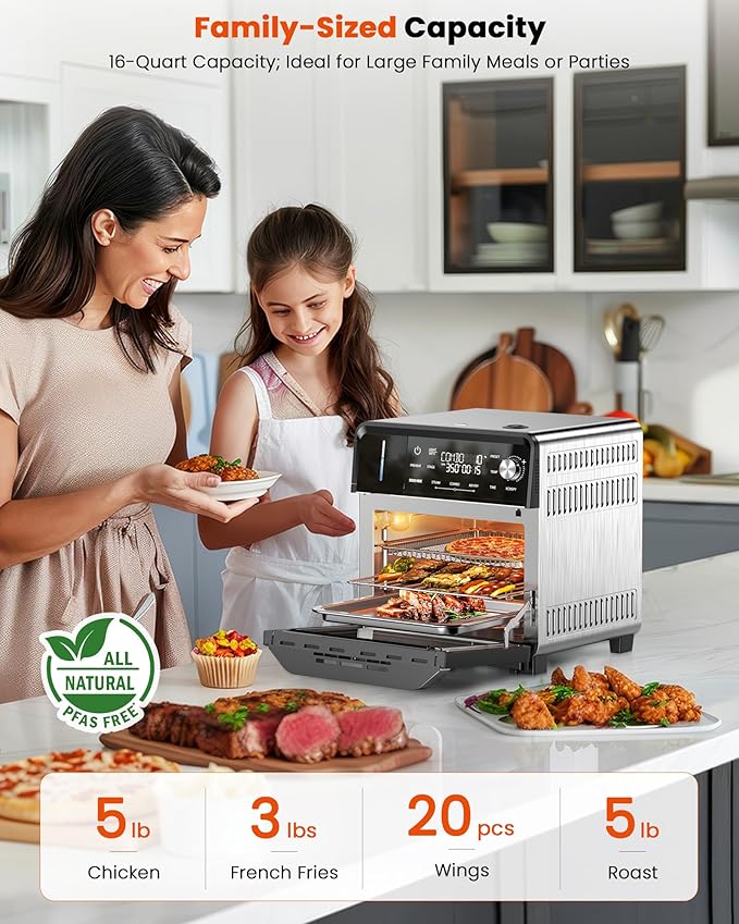 Nuwave Combi Steam Oven, Non-Toxic Stainless Steel Multi-Cooker
