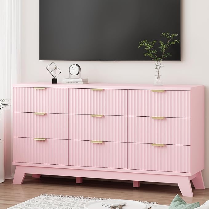 Xixini Fluted Dresser for Bedroom