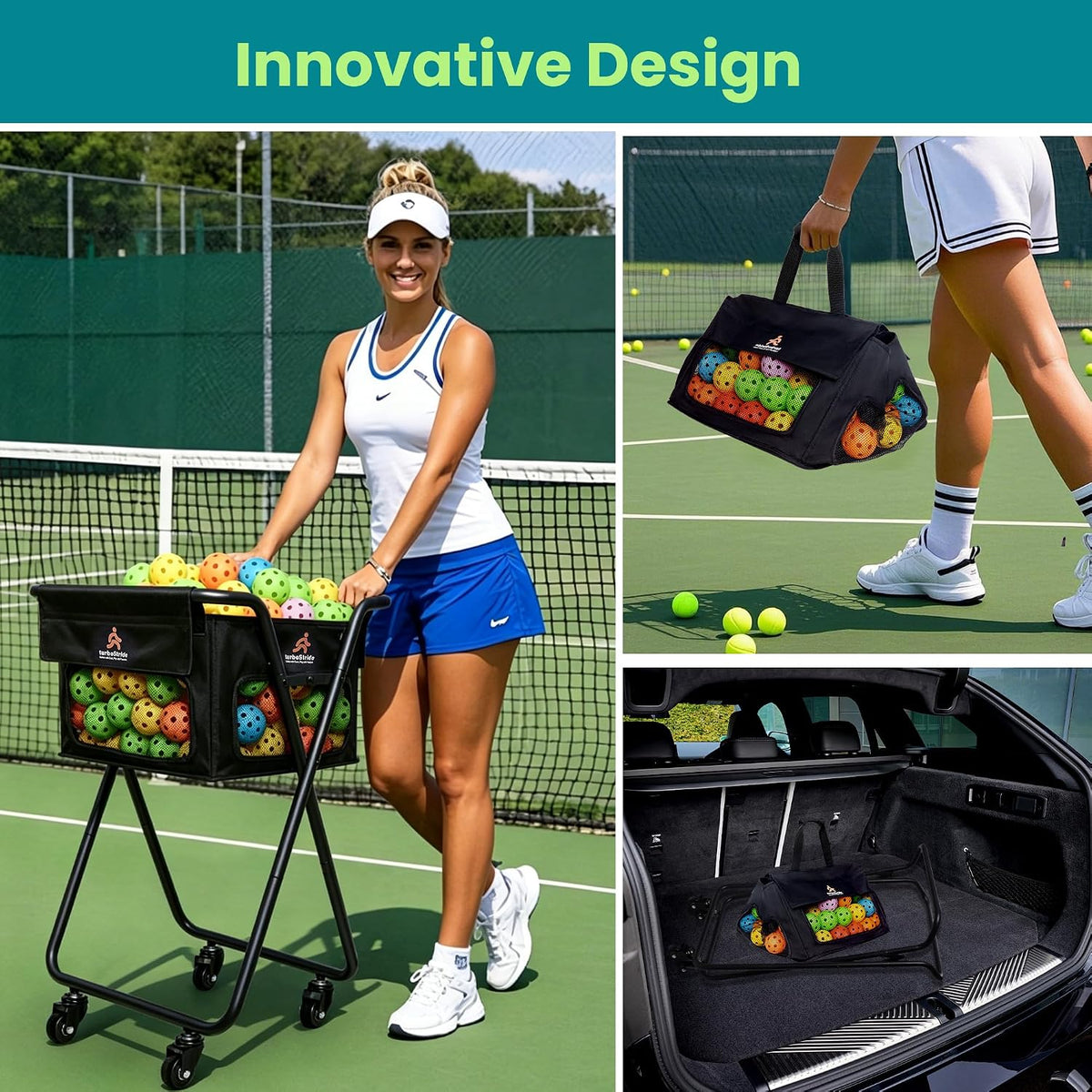 Tennis Ball Hopper for Pickup, Storage & Training