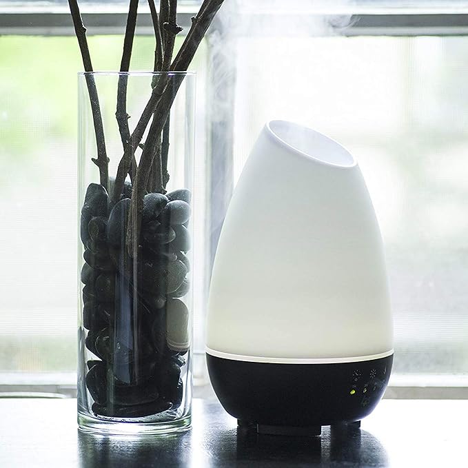 HealthSmart Essential Oil Diffuser, Large Room Coverage | Adjustable Timer | ...