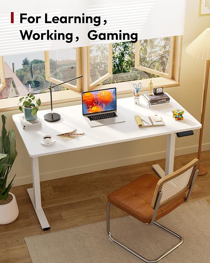 SANODESK Electric Standing Desk 40 x 24 Inches Whole-Piece Desktop Height
