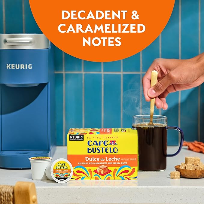 Café Bustelo Dulce de Leche Artificially Flavored Coffee, 10 Ct. K-Cup pods (...