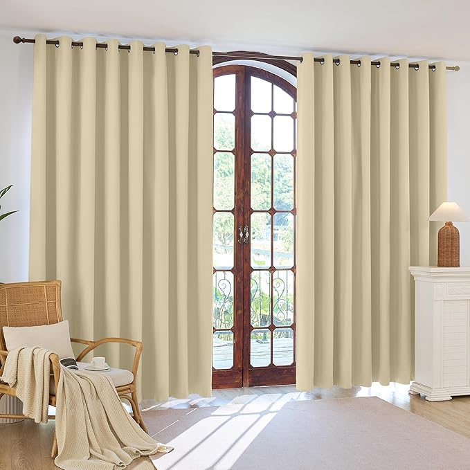 100% Blackout Curtains 108 Inch Length