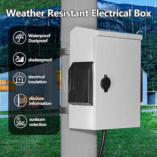 Outdoor Electrical Box with Thermostat and Fan, Cold-Rolled Steel Plate