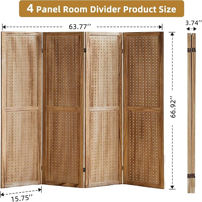 Asnefeli Pegboard Display Room Divider