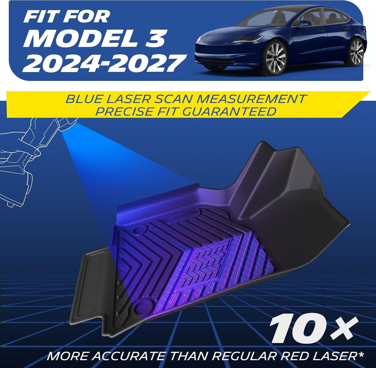 Michelin Vehicle Mats for 2024-2027 Tesla Model 3 (6 Piece)