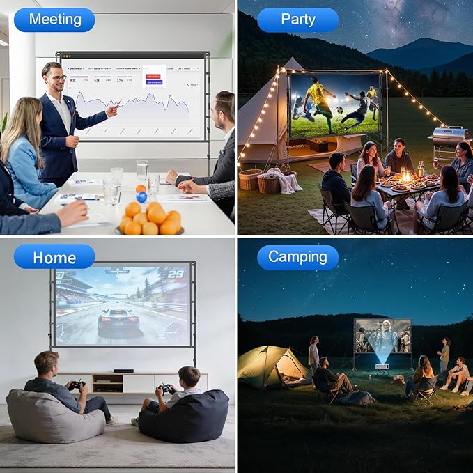 100-Inch Portable Projector Screen