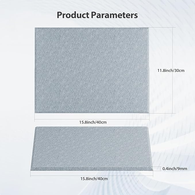 Amantech 12 Pack Acoustic Panels Self Adhesive Sound Proof Foam, High Density