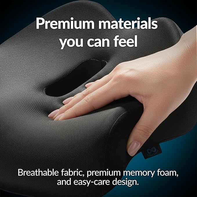 Everlasting Comfort Doctor Recommended Memory Foam Seat Cushion