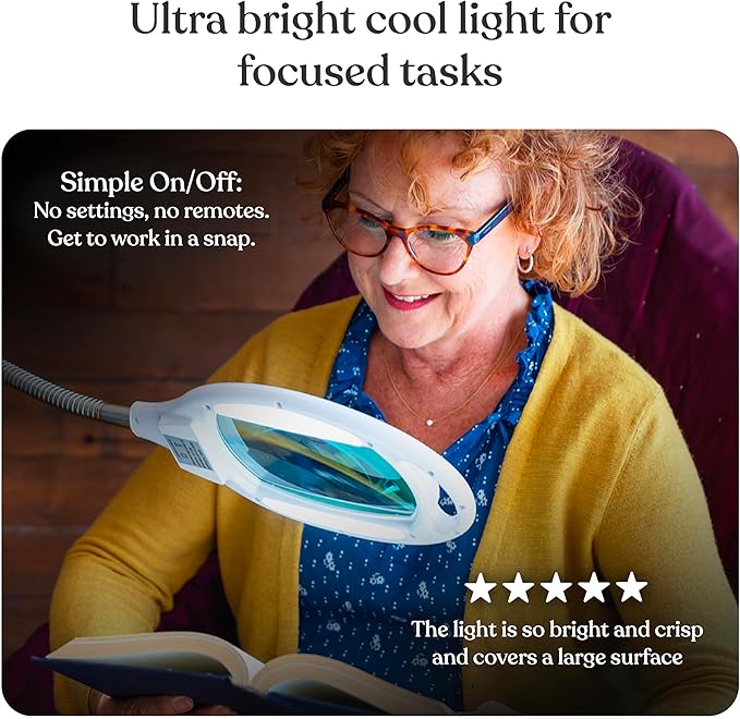 Brightech LightView Pro LED Magnifying Floor Lamp