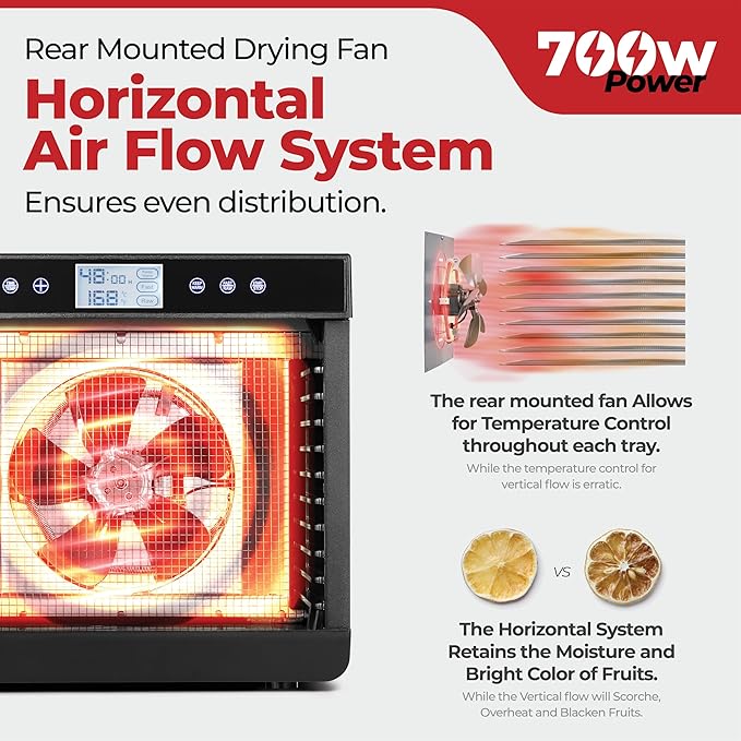 Magic Mill Premium Food Dehydrator Machine 700W Dryer