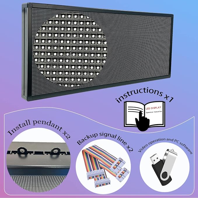 P6 Programmable Led Sign Custom Scrolling Outdoor Digital Signs