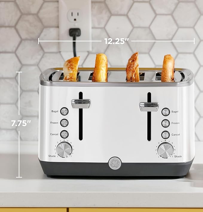GE 4 Slice Toaster | Extra Wide Slots