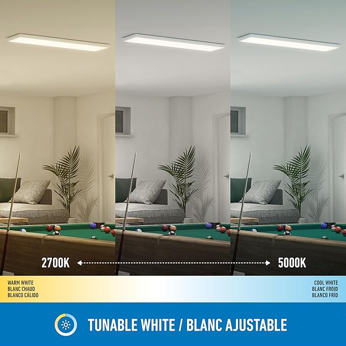 artika Skyshade 30″ LED Flat Panel Ceiling Light – 4, 000 Lumens, RGB + Tunable