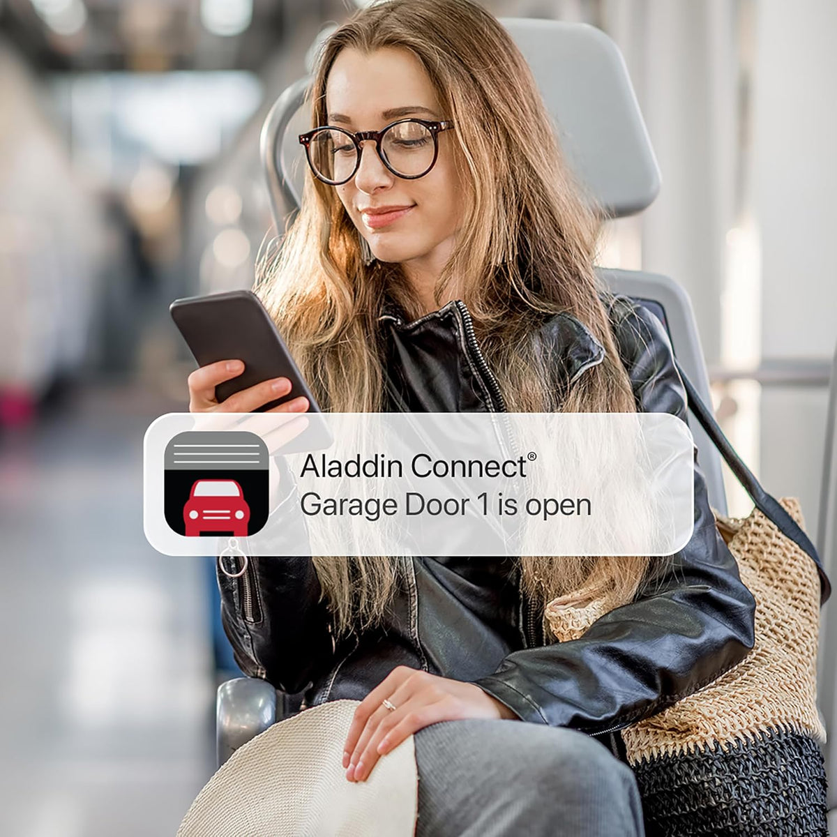Genie Aladdin Connect Smart Garage Door Controller, Single Door Kit ALKT2-R