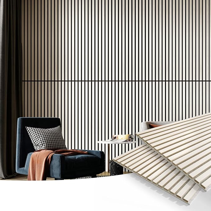 Art3d 2 Wood Slat Acoustic Panels (2-Pack)